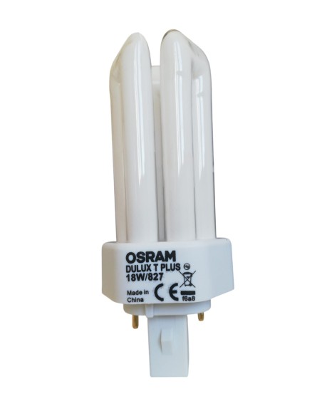 Ampoule Osram DT18827 Dulux-T Plus GX24D-2 18W/827 avec démarreur 2 broches